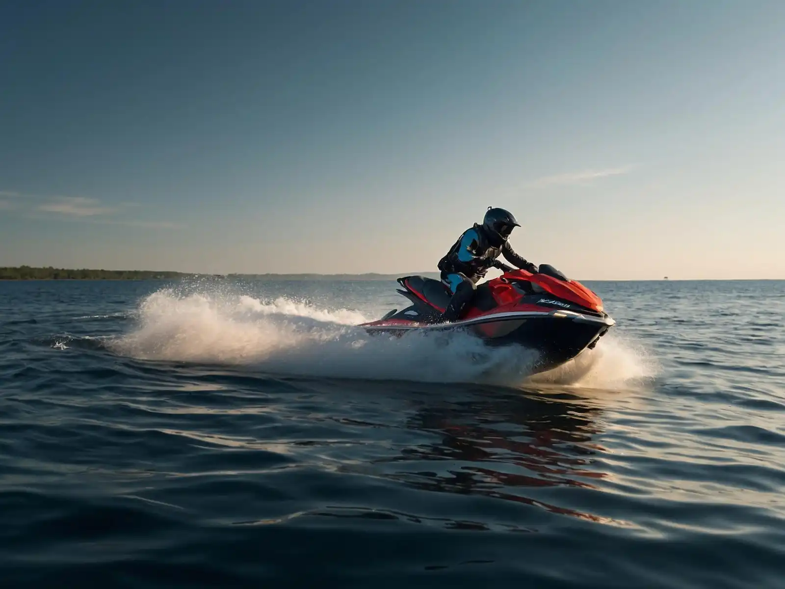 Vista de moto de agua en el mar a toda velocidad en Fuengirola España con YachtPro Spain
